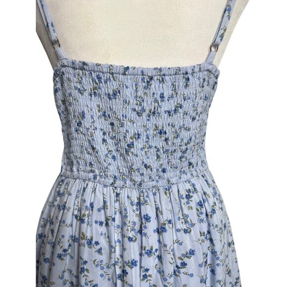 Hollister Baby Blue Floral Tiered Lace Mini Dress - M - Picture 6 of 14